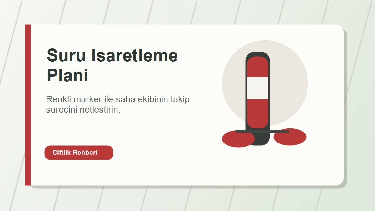 Hayvan isaretleme kalemi ile suru takibi